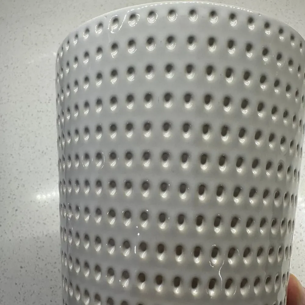 Sandstone Colored Ceramic Flower Pot
